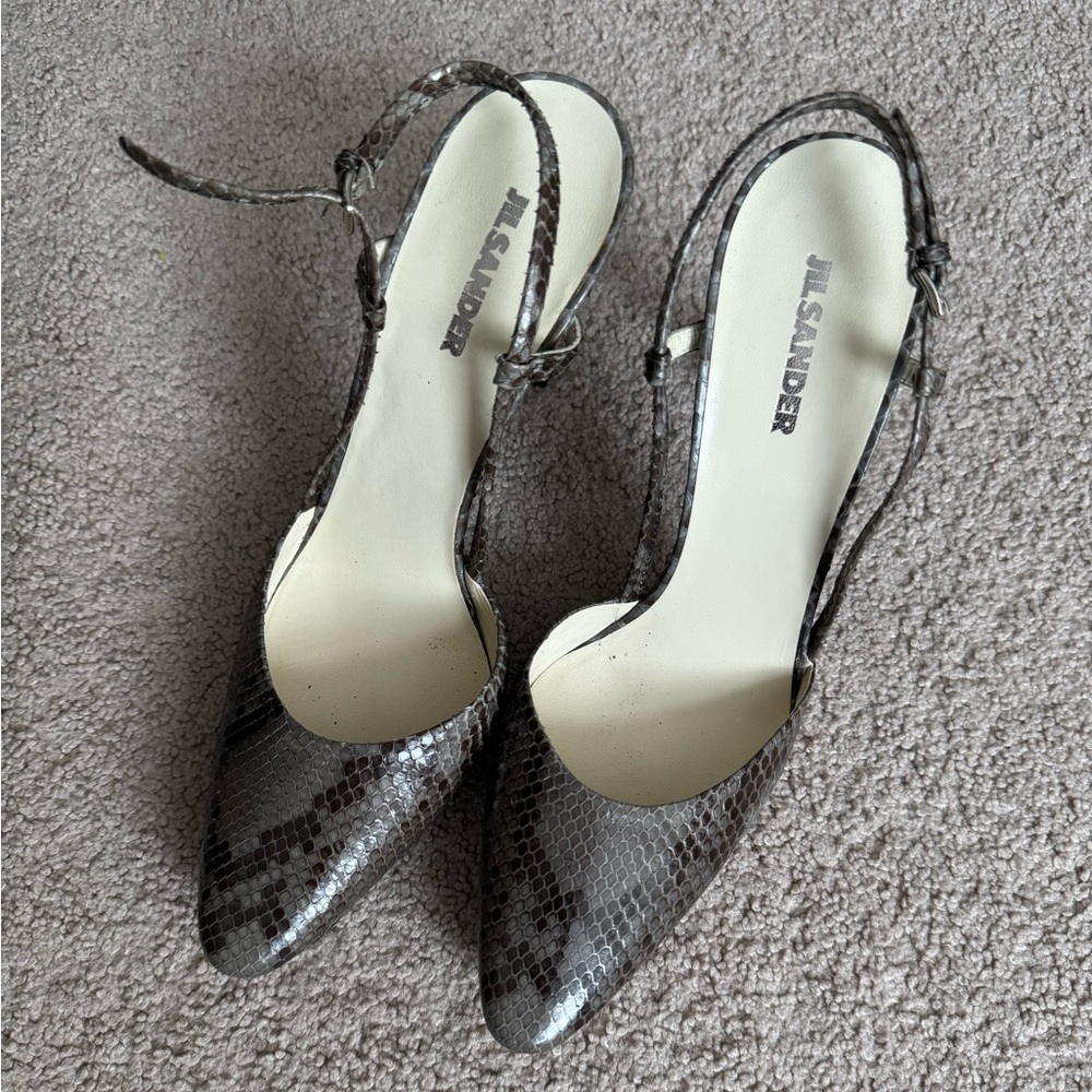 Snakeskin Jil Sander heels - Almost brand new
